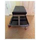 Adjustable Mechanic Creeper Stool with Storage Tray