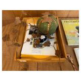 Collection of Mixed Collectibles: Books, Clock, and Memorabilia