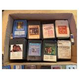 Collection of Vintage 8-Track Tapes Including Elvis, The Beatles, and More