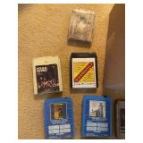 Collection of Vintage 8-Track Tapes Including Elvis, The Beatles, and More
