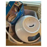 Collection of Wicker Baskets with Household Items