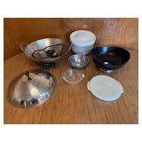 Kitchenware Set with Farberware Electric Skillet, Salad Spinner, and Bowls