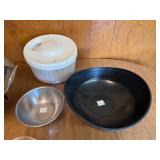 Kitchenware Set with Farberware Electric Skillet, Salad Spinner, and Bowls
