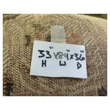 Floral Pattern Three-Cushion Sofa with Pillow Accents