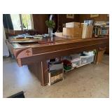 Used Pool Table with Accessories including Balls and Cue