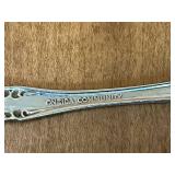 Oneida Community Silverware Set (incomplete) and Vintage Champagne Coupes & Serving Tray