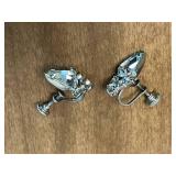 Vintage Jewelry Collection with Wood Jewelry Box