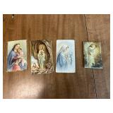 Collection of Religious Items including Rosaries and Cards