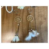 Collection of Jewelry Items including Necklaces and Keychains