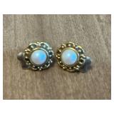 Set of Assorted Vintage Earrings and Decorative Jewelry Box