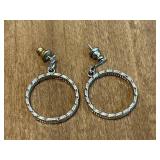 Set of Assorted Vintage Earrings and Decorative Jewelry Box