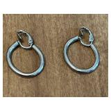 Set of Assorted Vintage Earrings and Decorative Jewelry Box