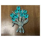 Vintage Jewelry Collection: Necklace, Brooches, and Earrings