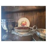 Collection of Assorted Vintage Porcelain and Glassware - Top Shelf in Picture Only