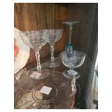 Collection of Assorted Vintage Porcelain and Glassware - Top Shelf in Picture Only