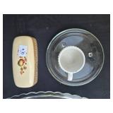 Vintage Household Collection: Ceramic Teapot, Glass Dishes, and More