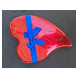 Assorted Lot of Decorative Tin, Cookie Tin, Heart-Shaped Box, and Ornamental Planter