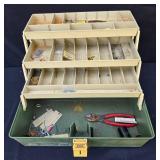Plano Model 6300 Tackle Box with Assorted Fishing Gear