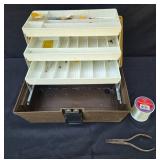 UMCO Vintage Tackle Box with Assorted Fishing Gear