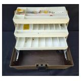 UMCO Vintage Tackle Box with Assorted Fishing Gear