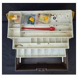 UMCO Vintage Tackle Box with Assorted Fishing Gear