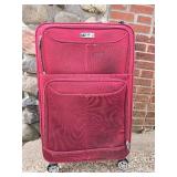 Burgundy it Luggage Suitcase with 4 Wheels