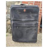 Pacific Coast Black Rolling Suitcase with Telescopic Handle