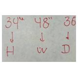 Sturdy Wooden Workbench with Laminated Top