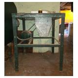 Commercial-Grade Grain Mill with Electric Motor and Stand - untested