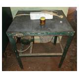 Commercial-Grade Grain Mill with Electric Motor and Stand - untested