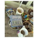 Assorted Vintage Christmas Decor and Garden Accessories