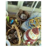 Assorted Vintage Christmas Decor and Garden Accessories
