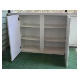 White Cabinet with Adjustable Shelves - 31" x 36" x 12"