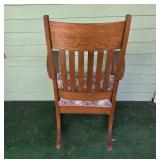 Vintage Wooden Rocking Chair with Floral Upholstery