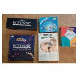 Collection of 5 Board Games Including Pictionary and Catch Phrase