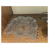 Assorted Vintage Home Decor Collection including Brass Plates, Crystal Dishes, and More