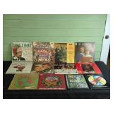 Collection of Vintage Christmas Music Vinyl LP Records