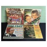 Collection of Vintage Christmas Music Vinyl LP Records