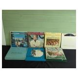 Collection of Vintage Christmas and Music Vinyl Records