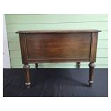Antique Wooden Side Table with Two Drawers
