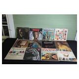 Collection of Vintage Vinyl Records Featuring Various Artists