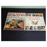 Collection of Vintage Vinyl Records Featuring Various Artists