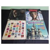 Collection of Vintage Vinyl Records Featuring Various Artists