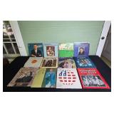Collection of Vintage Vinyl Records Featuring Various Artists
