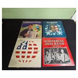 Collection of Vintage Vinyl Records Featuring Various Artists