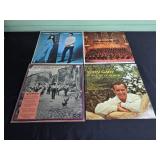 Collection of Vintage Vinyl Records Featuring Johnny Mathis, Perry Como, and More