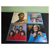 Collection of Vintage Vinyl Records Featuring Johnny Mathis, Perry Como, and More