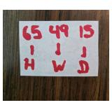 Vintage MCM Dark Wood Shelving Unit ONLY - CONTENTS NOT INCLUDED