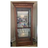 Wooden Glass Display Cabinet with Shelves