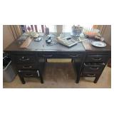 Sturdy Wooden Office Desk with Drawers (DESK ONLY)